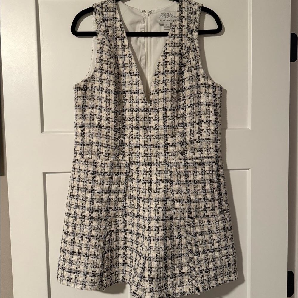 Anthropologie x mare mare Tweed Romper